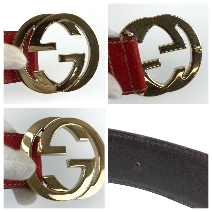 26334
GUCCI グッチ シェリーライン インターロッキング 75cm/30インチ マルチカラー ゴールド金具 キャンバス 114876 ベルト レディース ABP21
