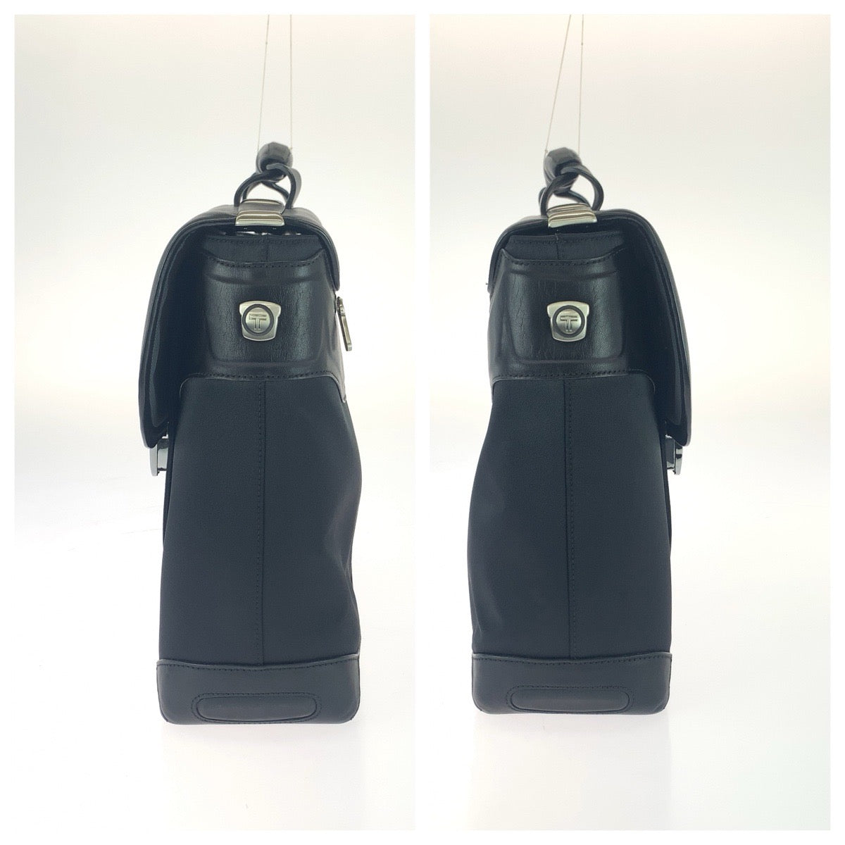 26337
TUMI トゥミ Formula T サーキット・ブリーフ 2way ブラック 黒 シルバー金具 レザー 2951DF ビジネスバッグ メンズ AB10
