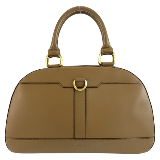 26340
BURBERRY バーバリー 中チェック柄 ブラウン ゴールド金具 レザー ハンドバッグ レディース ABP28