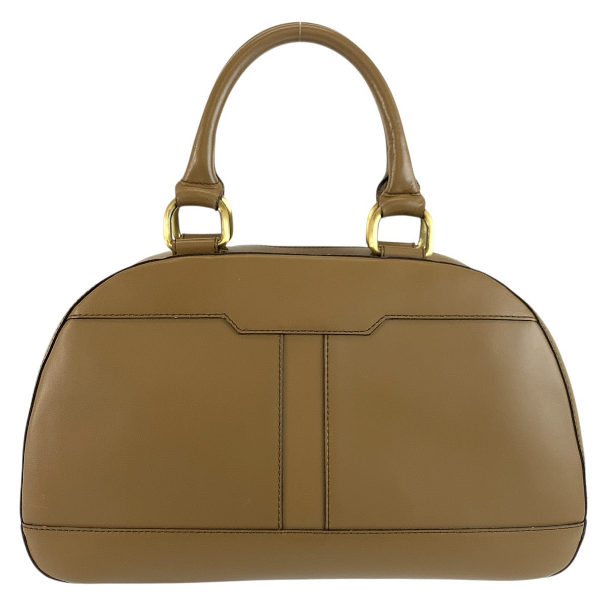 26340
BURBERRY バーバリー 中チェック柄 ブラウン ゴールド金具 レザー ハンドバッグ レディース ABP28