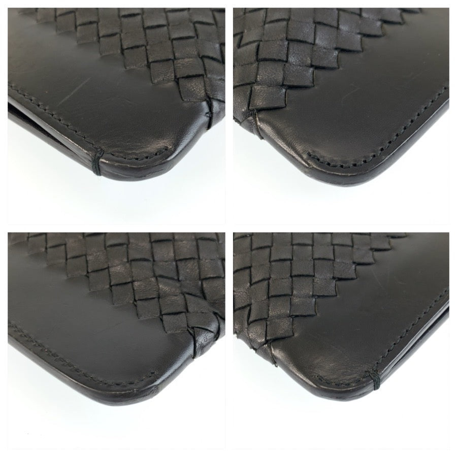26341
BOTTEGAVENETA ボッテガヴェネタ イントレチャート ブラック 黒 レザー B03781940I クラッチバッグ セカンドバッグ メンズ ABP28