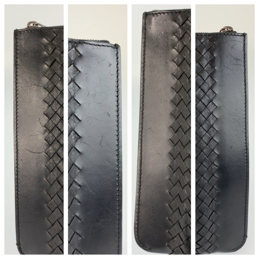 26341
BOTTEGAVENETA ボッテガヴェネタ イントレチャート ブラック 黒 レザー B03781940I クラッチバッグ セカンドバッグ メンズ ABP28