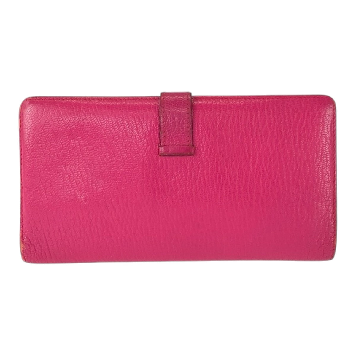 26343
HERMES エルメス ベアン クラシック ローズティリアン ピンク シェーブル 長財布 ロングウォレット □K刻印 レディース AB35