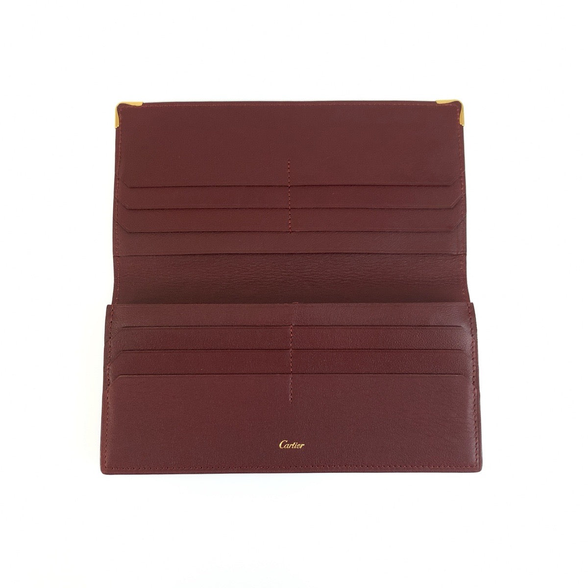 26344
CARTIER カルティエ マストライン ワインレッド ゴールド金具 レザー 長財布 ロングウォレット レディース AB16