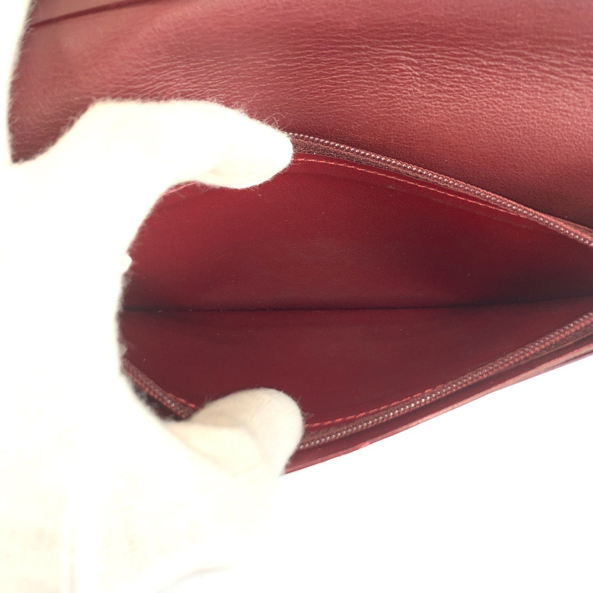 26344
CARTIER カルティエ マストライン ワインレッド ゴールド金具 レザー 長財布 ロングウォレット レディース AB16