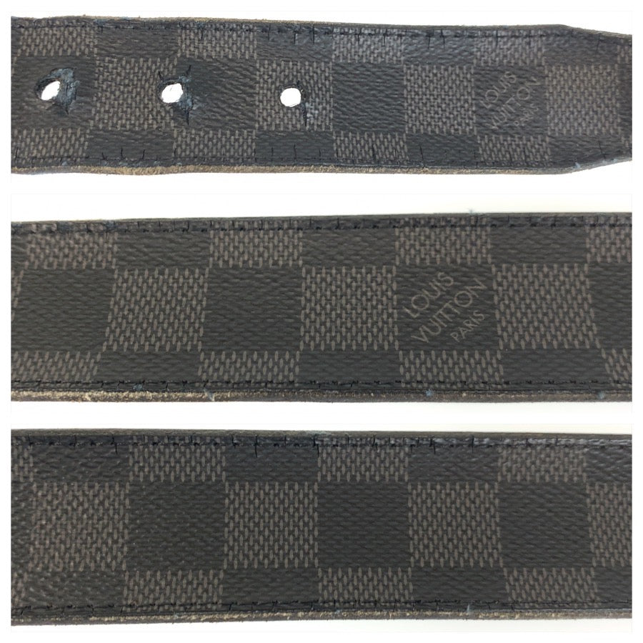 26345
LOUIS VUITTON ルイ ヴィトン ダミエ グラフィット サンチュール ポンヌフ 100cm/40インチ ブラック シルバー金具 PVC M9402 ベルト メンズ B9