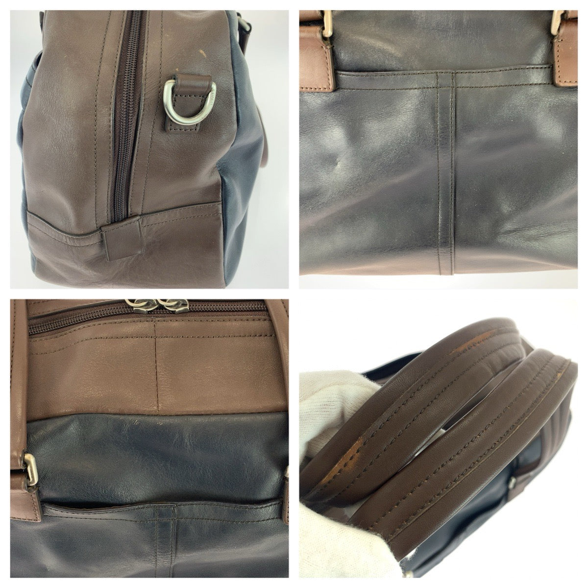 26346
COACH コーチ レキシントン 2way ネイビー ブラウン シルバー金具 レザー F70668 ボストンバッグ ショルダーバッグ メンズ ABP22