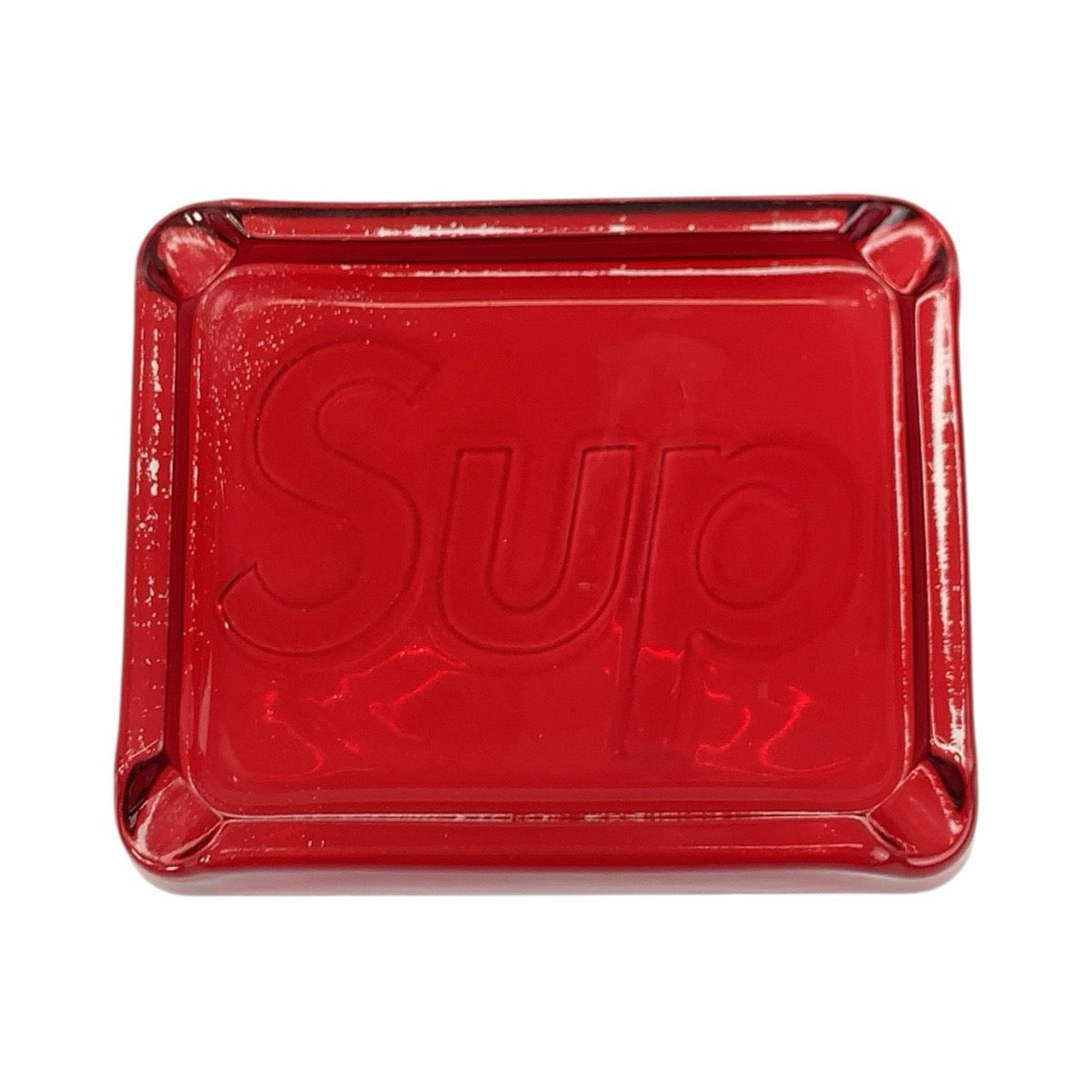 26355
Supreme シュプリーム Debossed Glass Ashtray レッド ガラス 灰皿 アッシュトレイ 小物トレイ メンズ AB