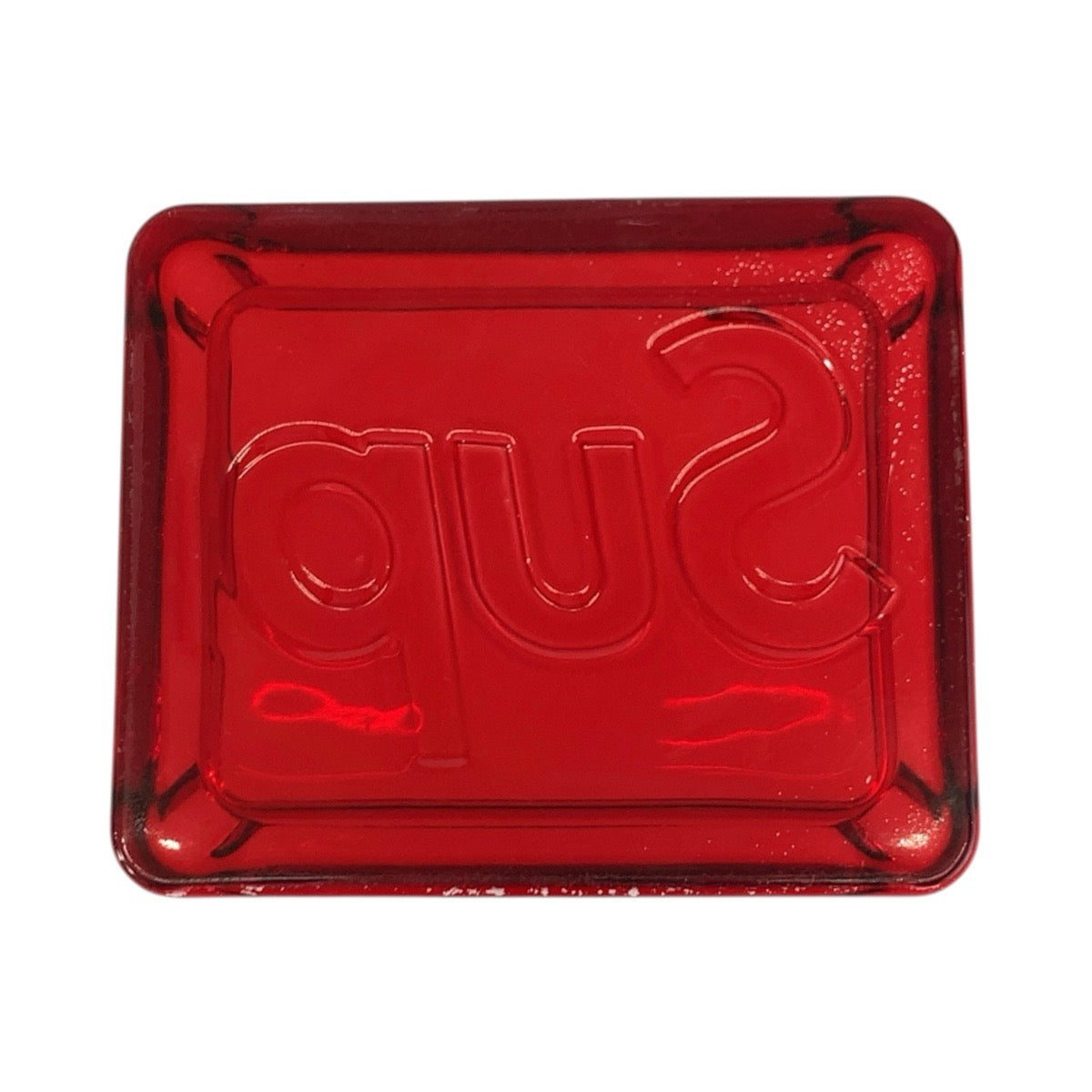 26355
Supreme シュプリーム Debossed Glass Ashtray レッド ガラス 灰皿 アッシュトレイ 小物トレイ メンズ AB