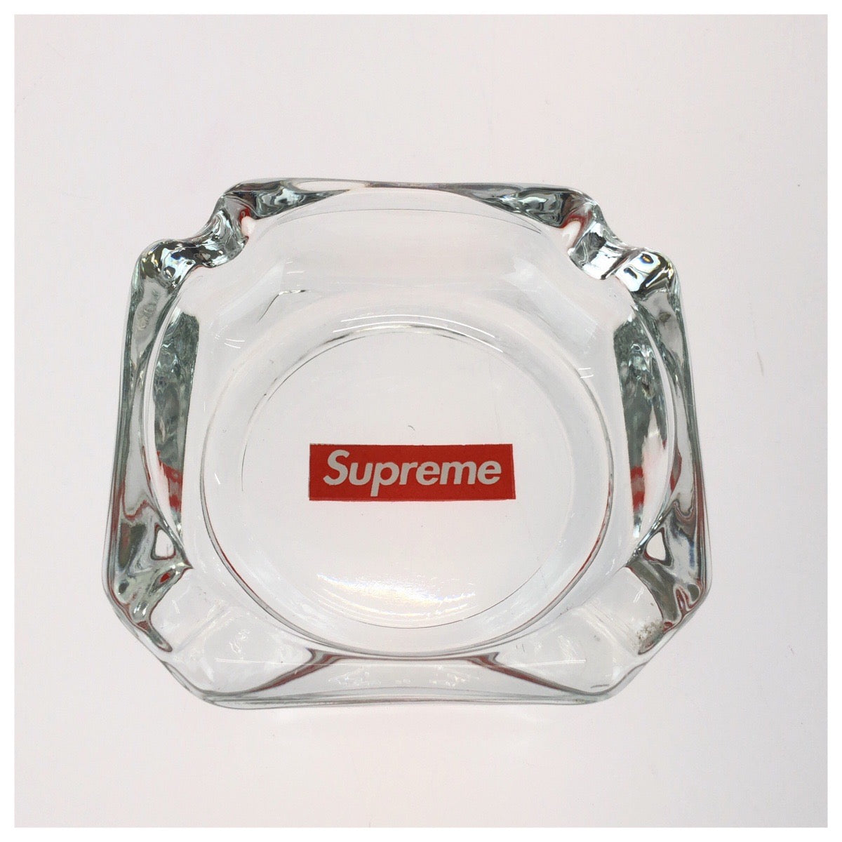 26361
Supreme シュプリーム Glass Ashtray クリア レッド ホワイト ガラス アメリカ レディース ABP