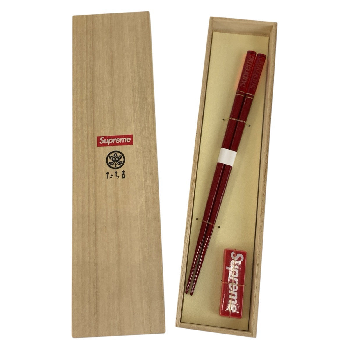 26362
Supreme シュプリーム たち吉 Chopstick Set レッド 合成樹脂 / ウッド / 磁器 お箸 箸置き メンズ N