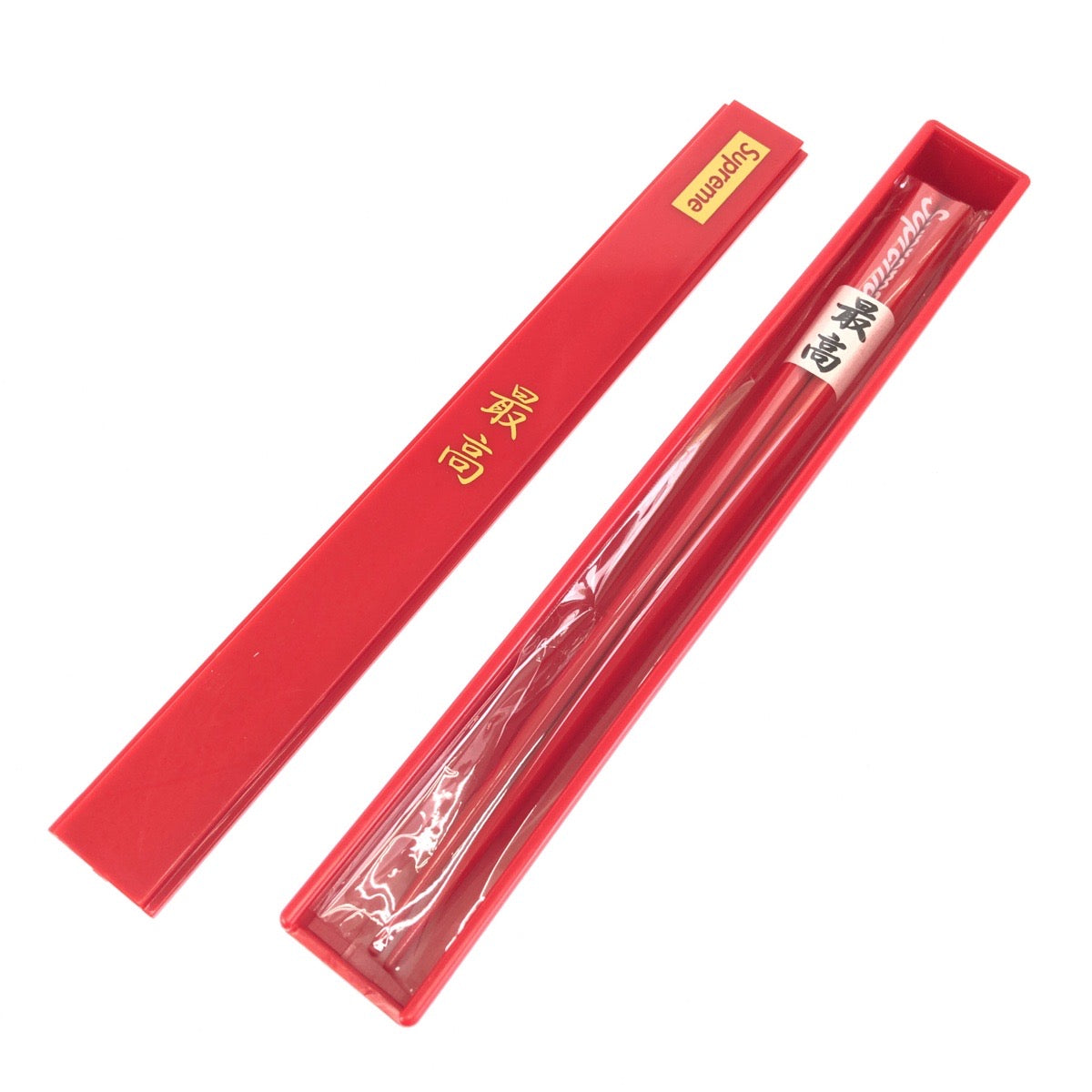 26363
Supreme シュプリーム 最高 Chopsticks レッド ウッド / プラスチック 箸 おはし ケース付き メンズ S