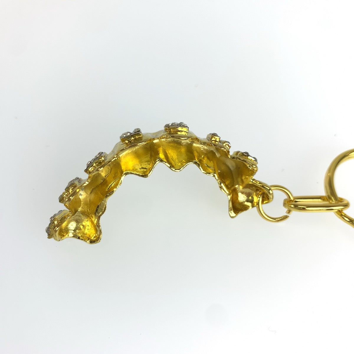 26372
Supreme シュプリーム Fronts Keychain ゴールド メッキ / ラインストーン キーホルダー キーリング メンズ A