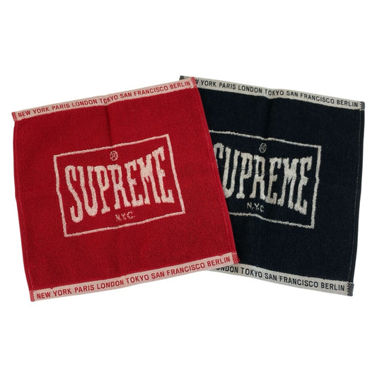 26373
Supreme シュプリーム 今治タオル 2枚セット レッド ブラック コットン ポケットタオル ハンドタオル メンズ N