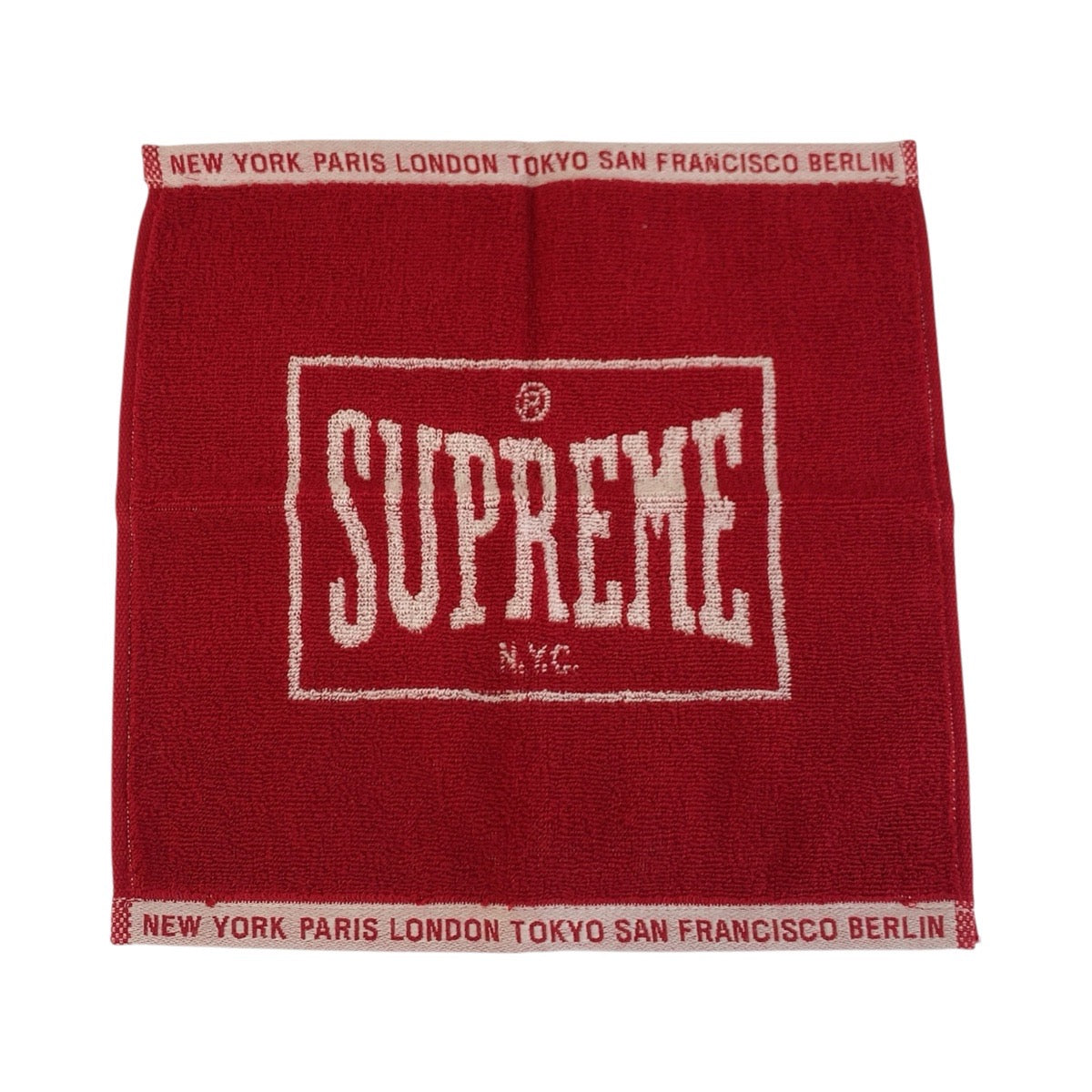 26373
Supreme シュプリーム 今治タオル 2枚セット レッド ブラック コットン ポケットタオル ハンドタオル メンズ N
