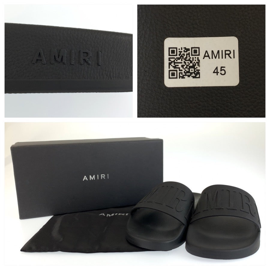 26377
AMIRI アミリ サイズ45 ブラック 黒 ラバー サンダル プールサンダル メンズ SA