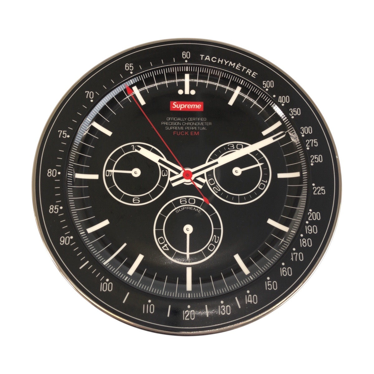 26378
Supreme シュプリーム Watch Plate 時計柄 クロノグラフ ブラック 黒 磁器 プレート 皿 大皿 メンズ S