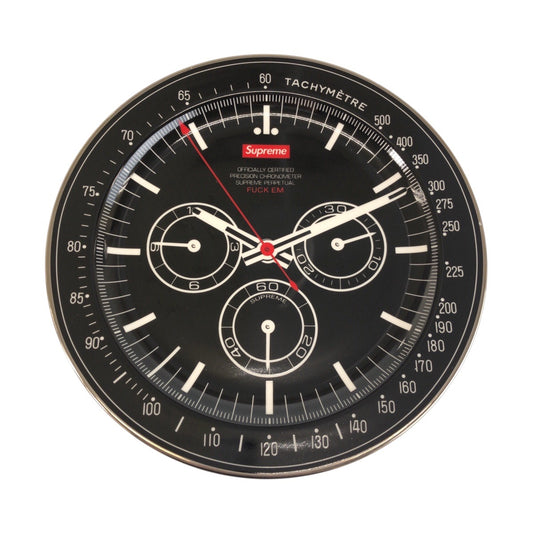 26378
Supreme シュプリーム Watch Plate 時計柄 クロノグラフ ブラック 黒 磁器 プレート 皿 大皿 メンズ S