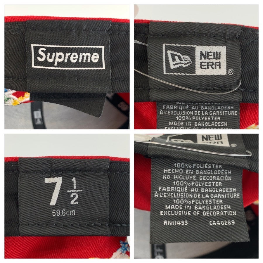 26381
Supreme シュプリーム Worldwide Box Logo New Era サイズ 7 1/2 59.6cm レッド ポリエステル キャップ メンズ N