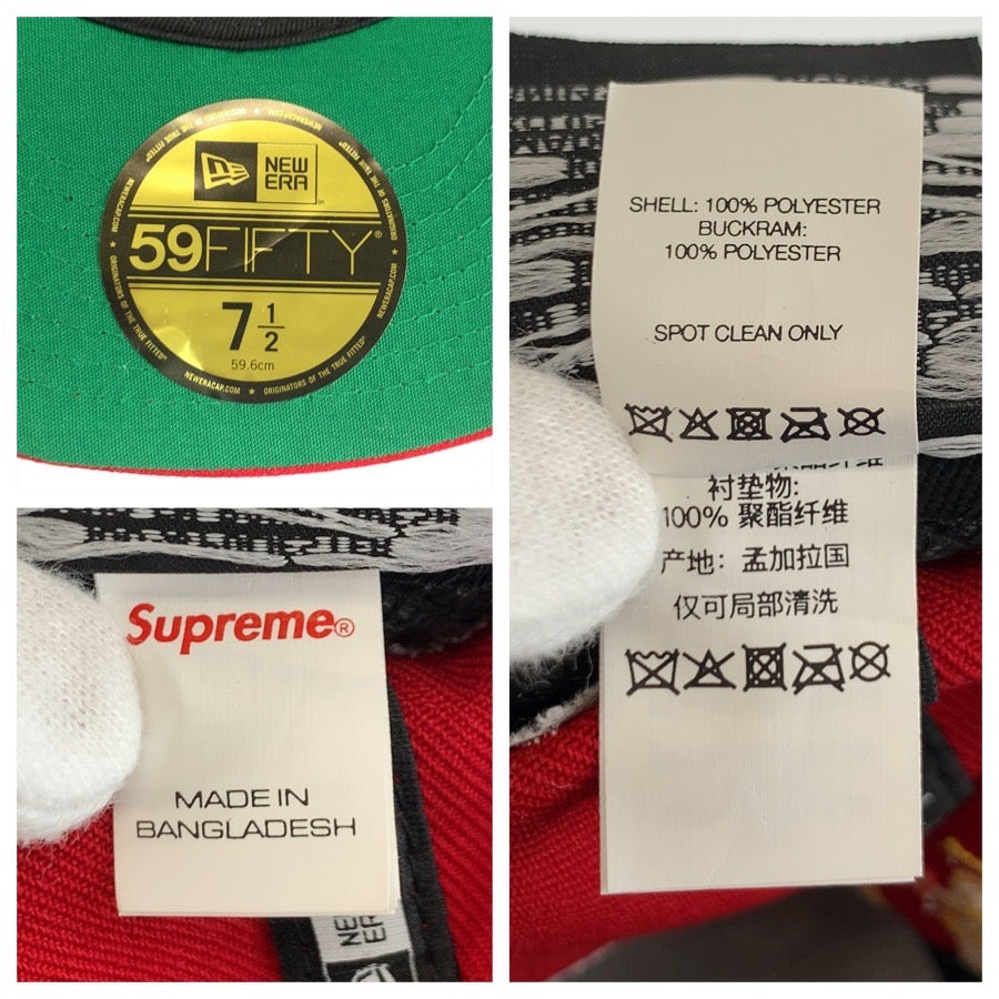 26381
Supreme シュプリーム Worldwide Box Logo New Era サイズ 7 1/2 59.6cm レッド ポリエステル キャップ メンズ N