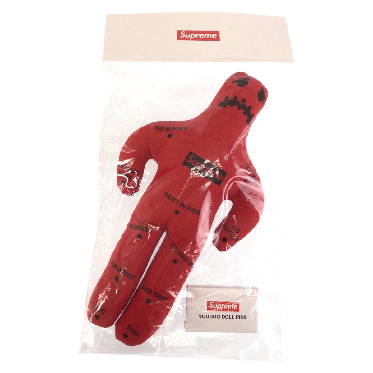 26382
Supreme シュプリーム Voodoo Doll 針付き レッド 布 ブードゥードール 人形 メンズ S