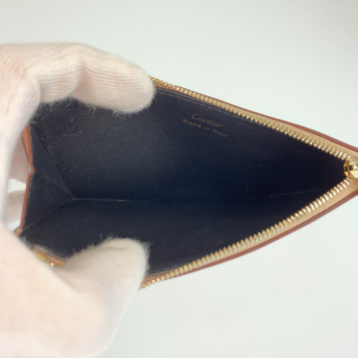 26384
CARTIER カルティエ ドゥーブルC ドゥ カルティエ ピンクベージュ ゴールド金具 レザー コインケース フラグメントケース レディース AB15