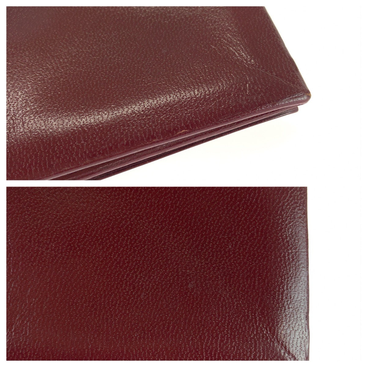 26386
CARTIER カルティエ ズールー ルージュアッシュ ボルドー シェーブル コインケース 小銭入れ ○I刻印 レディース ABP21