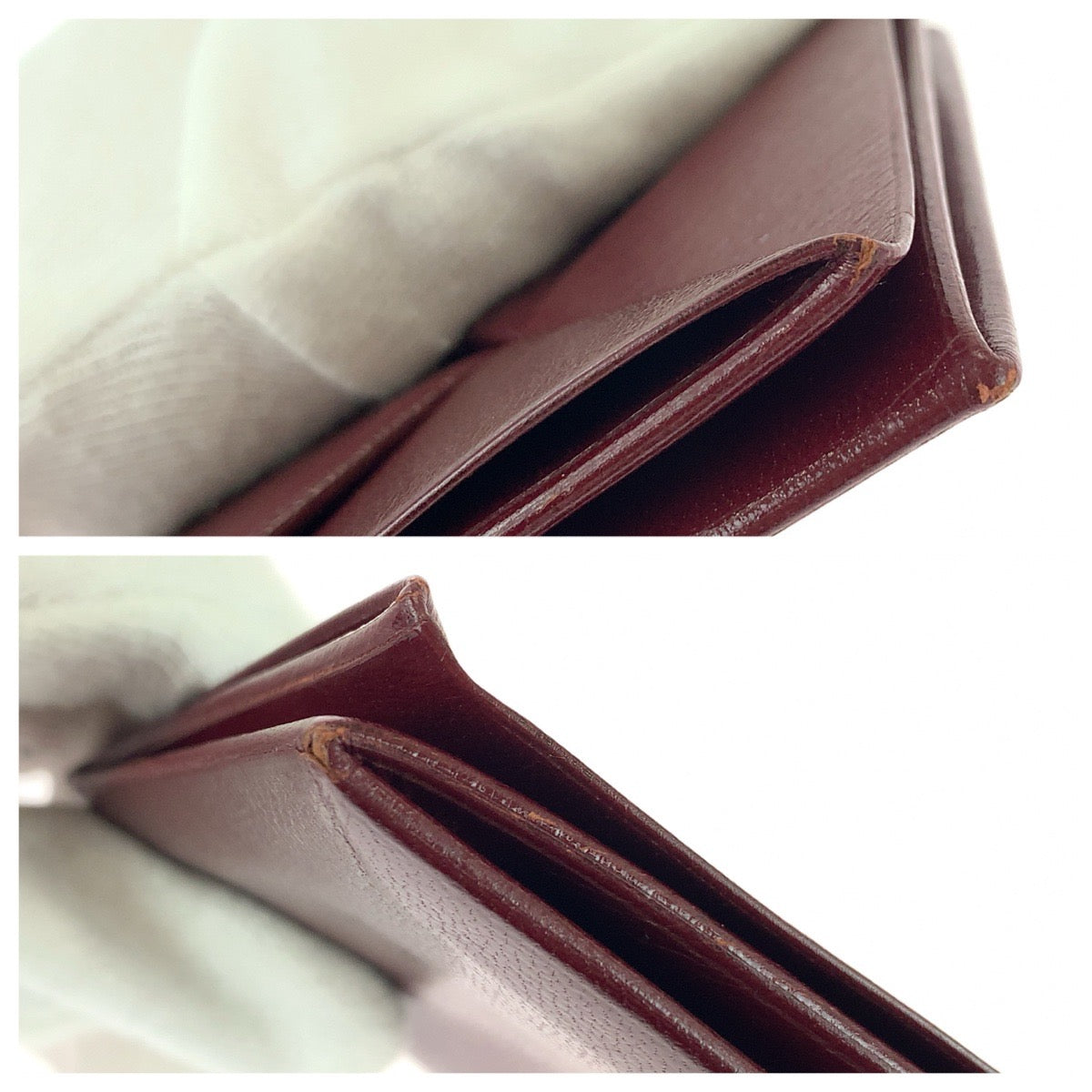 26386
CARTIER カルティエ ズールー ルージュアッシュ ボルドー シェーブル コインケース 小銭入れ ○I刻印 レディース ABP21