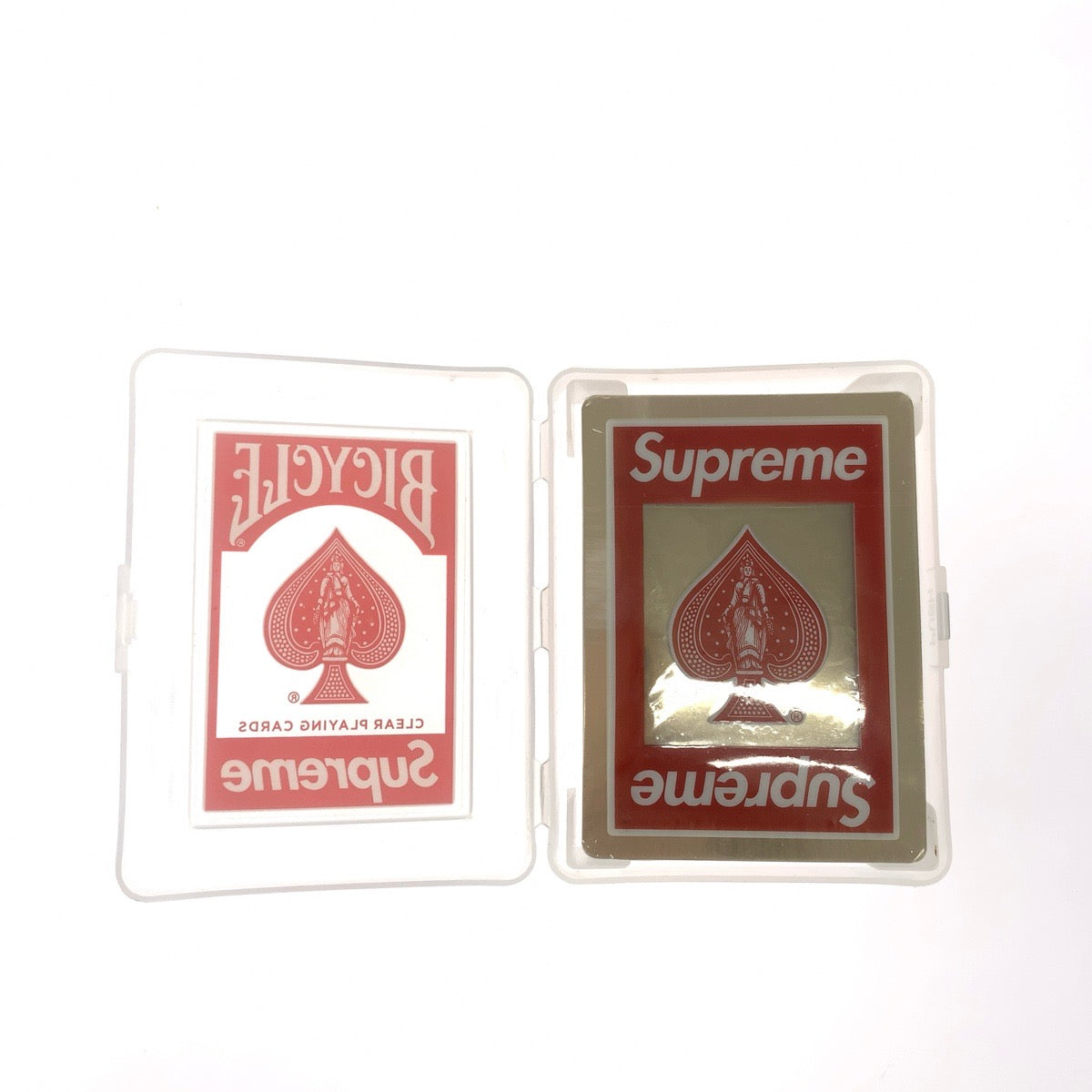 26400
Supreme シュプリーム Supreme×Bicycle Clear Playing Cards クリア レッド ホワイト プラスチック トランプ カードゲーム レディース SA