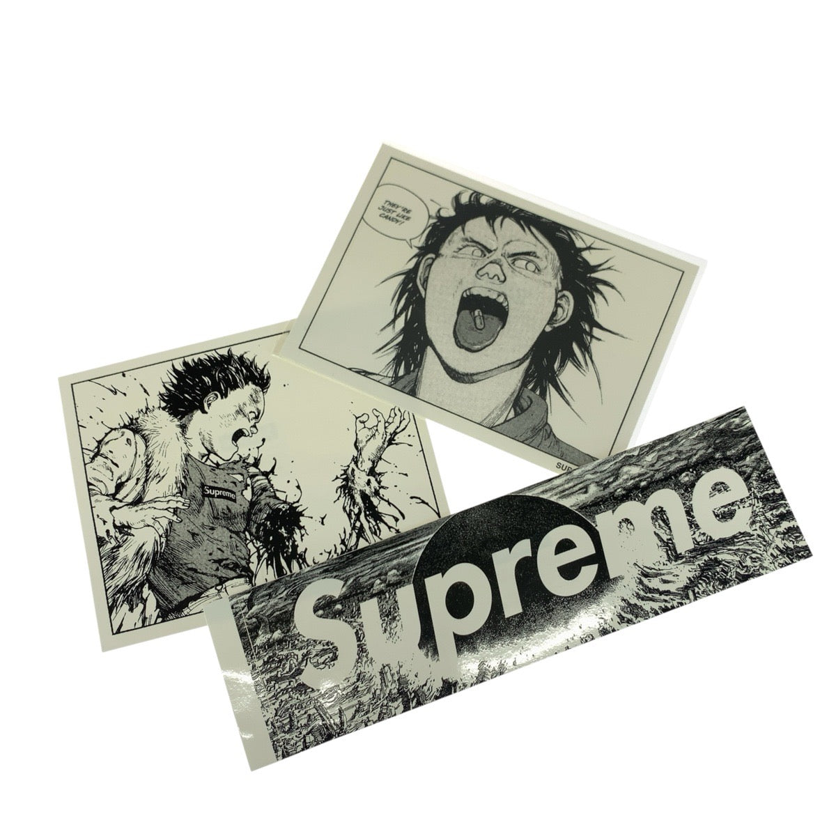 26408
Supreme シュプリーム Supreme×AKIRA コラボレーションステッカー3枚セット ホワイト ブラック ビニール その他小物 メンズ S