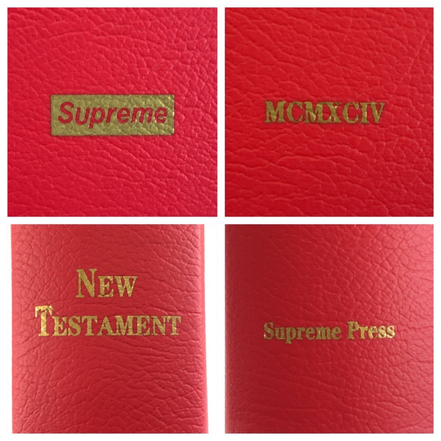 26412
Supreme シュプリーム NEW TESTAMENT STASH BOX レッド ペーパー 小物入れ ブックボックス メンズ A