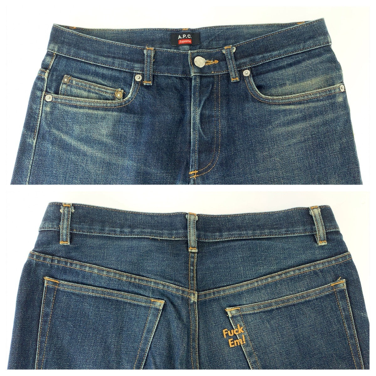 26416
A.P.C. アーペーセー SUPREME サイズ30in ブルー コットン デニムパンツ ジーンズ レディース S