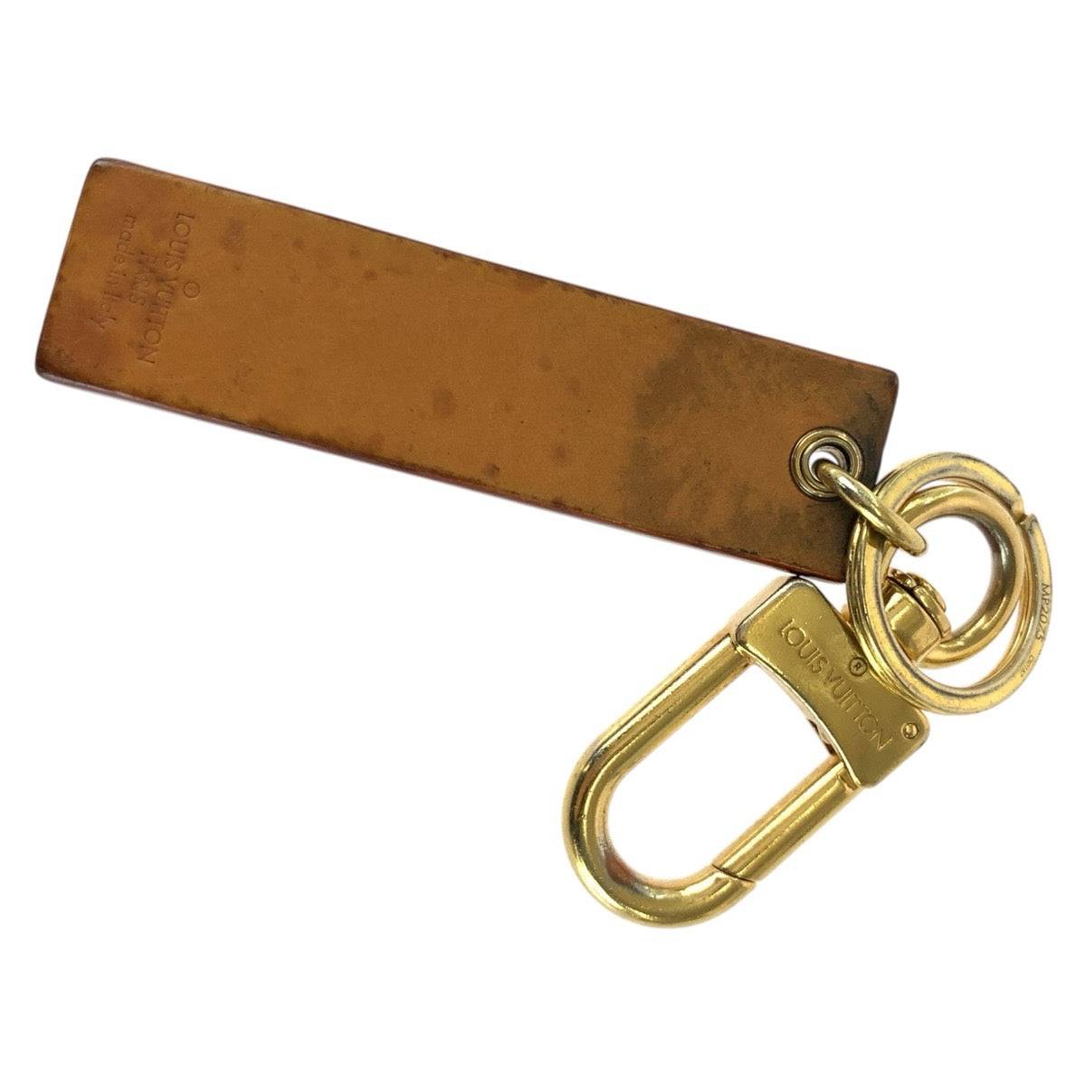 26417
LOUIS VUITTON ルイヴィトン Louis Vuitton×Supreme ブラウン ゴールド金具 ヌメ革 / メタル MP2075 キーホルダー メンズ AB