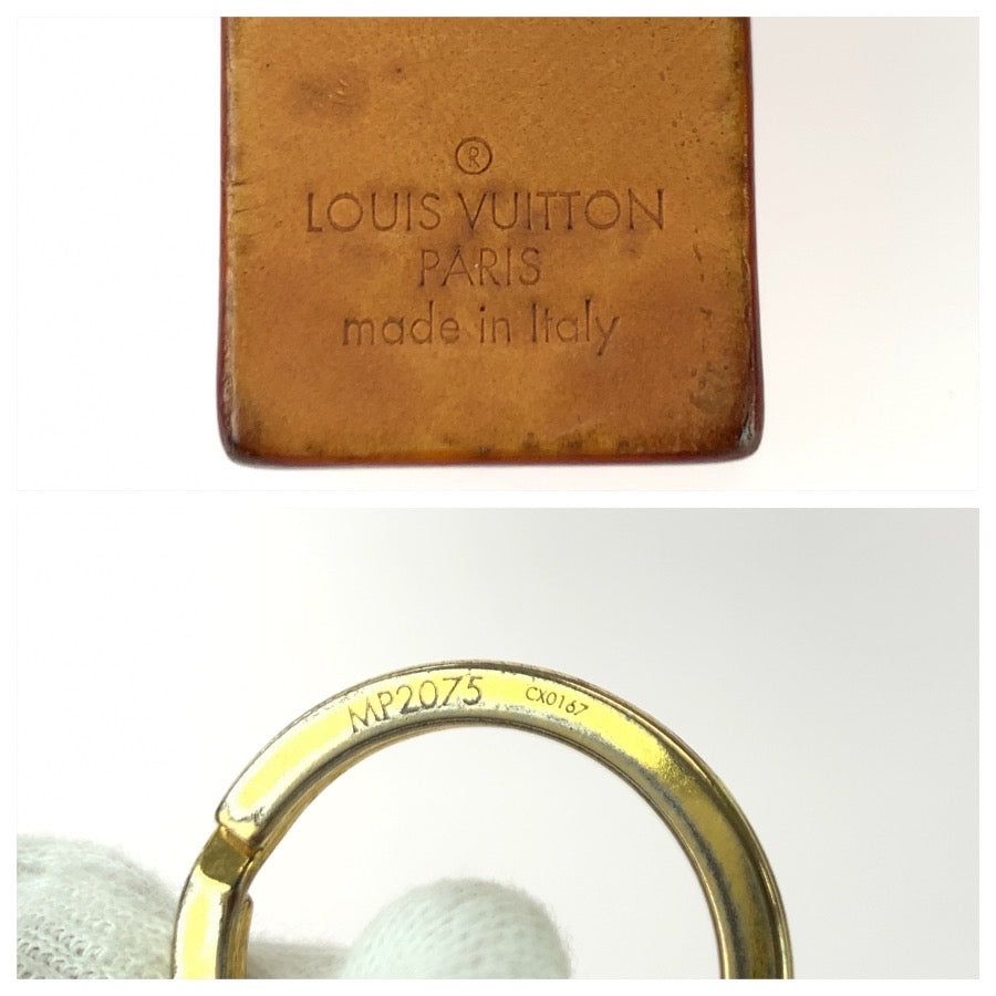 26417
LOUIS VUITTON ルイヴィトン Louis Vuitton×Supreme ブラウン ゴールド金具 ヌメ革 / メタル MP2075 キーホルダー メンズ AB