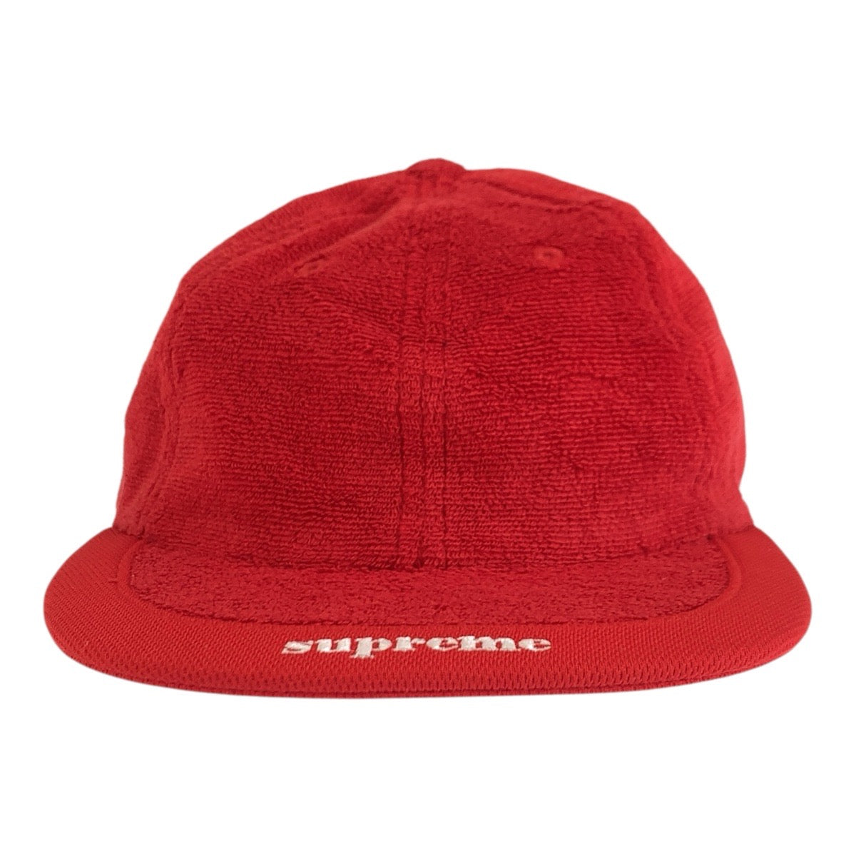 26418
Supreme シュプリーム Terry Visor Logo 6-Panel レッド コットン キャップ 帽子 メンズ SA