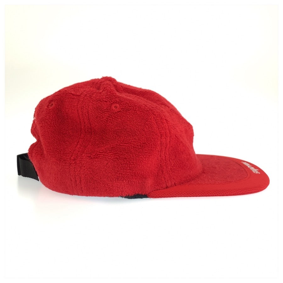 26418
Supreme シュプリーム Terry Visor Logo 6-Panel レッド コットン キャップ 帽子 メンズ SA