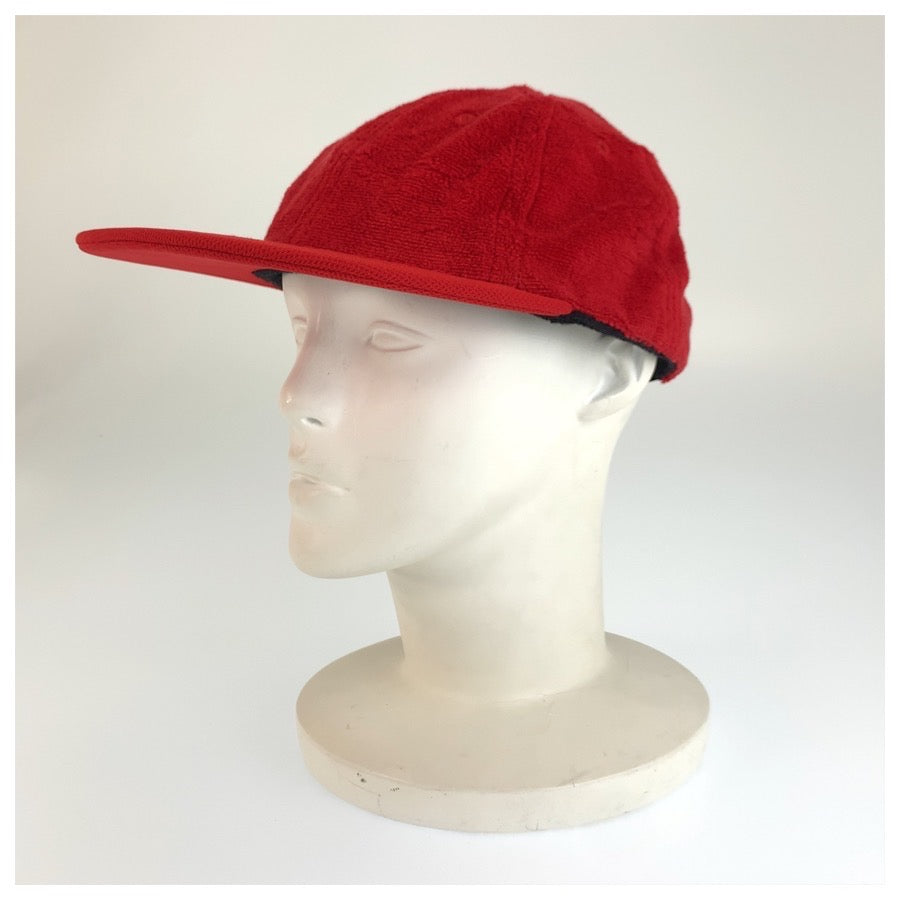 26418
Supreme シュプリーム Terry Visor Logo 6-Panel レッド コットン キャップ 帽子 メンズ SA