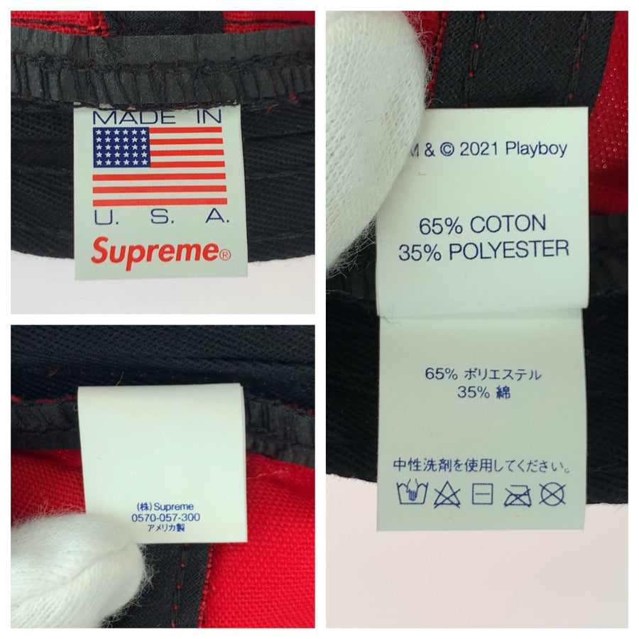 26420
Supreme シュプリーム Playboy 5-Panel レッド ブラック コットン / ポリエステル キャップ メンズ SA