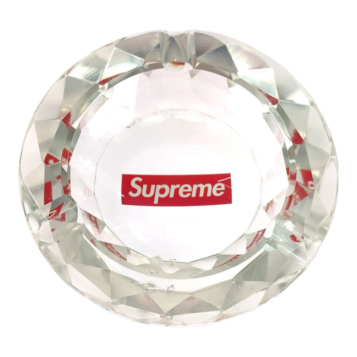 26427
Supreme シュプリーム プロダクトライン Diamond Cut Crystal Ashtray クリア レッド ホワイト クリスタル / ガラス 灰皿 レディース AB