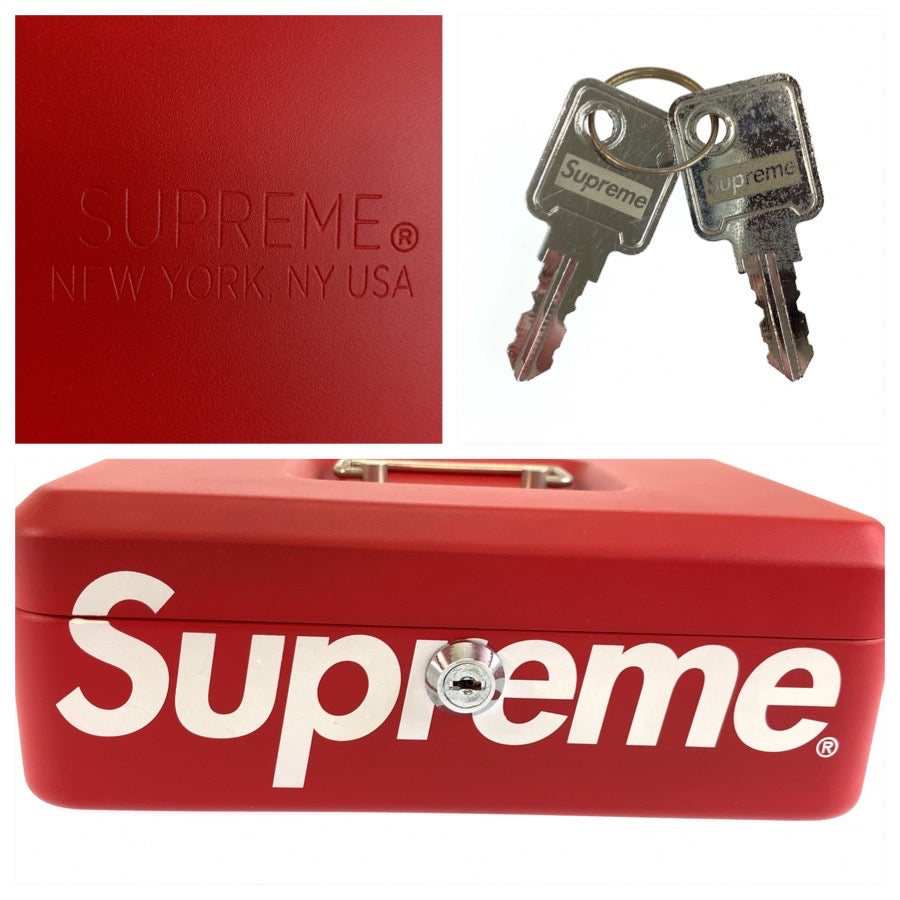 26435
Supreme シュプリーム Lock Box レッド ホワイト スチール 金庫 工具入れ 小物入れ メンズ ABP