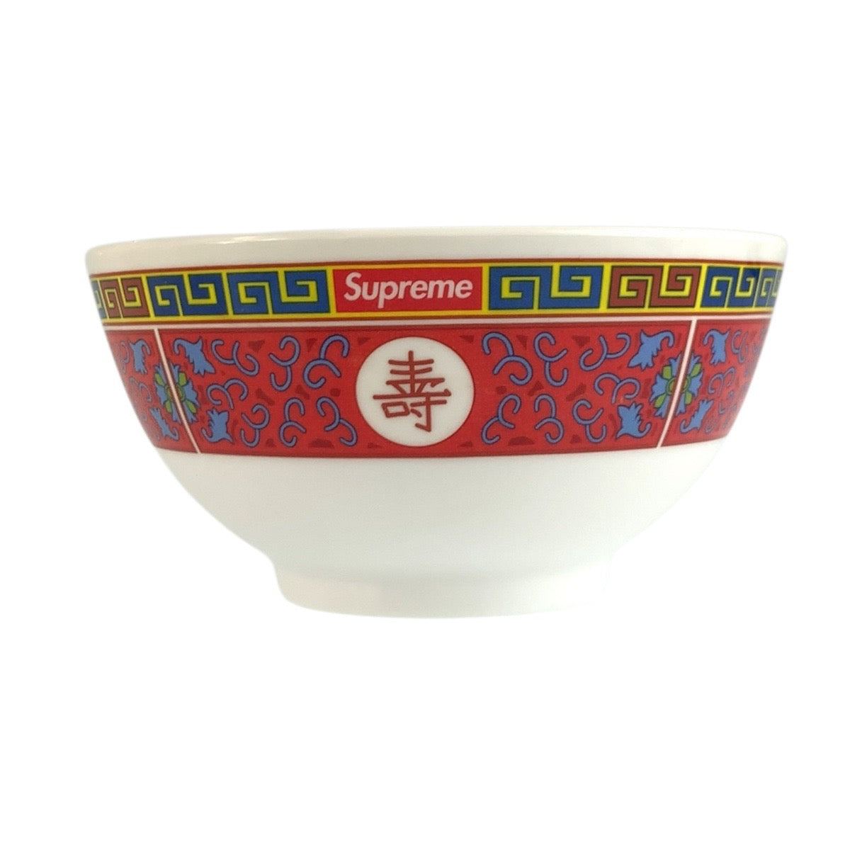 26436
Supreme シュプリーム Longevity Soup Set ホワイト レッド プラスチック どんぶり 丼 レンゲセット メンズ SA