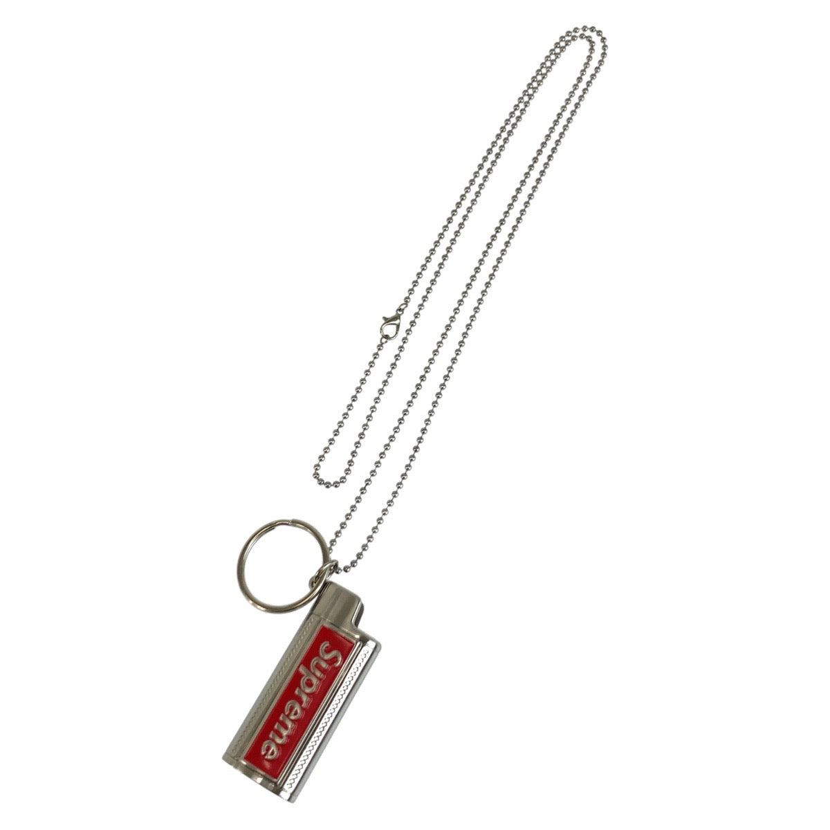 26442
Supreme シュプリーム Metal Lighter Holster シルバー レッド メタル ライターケース ネックレス メンズ ABP