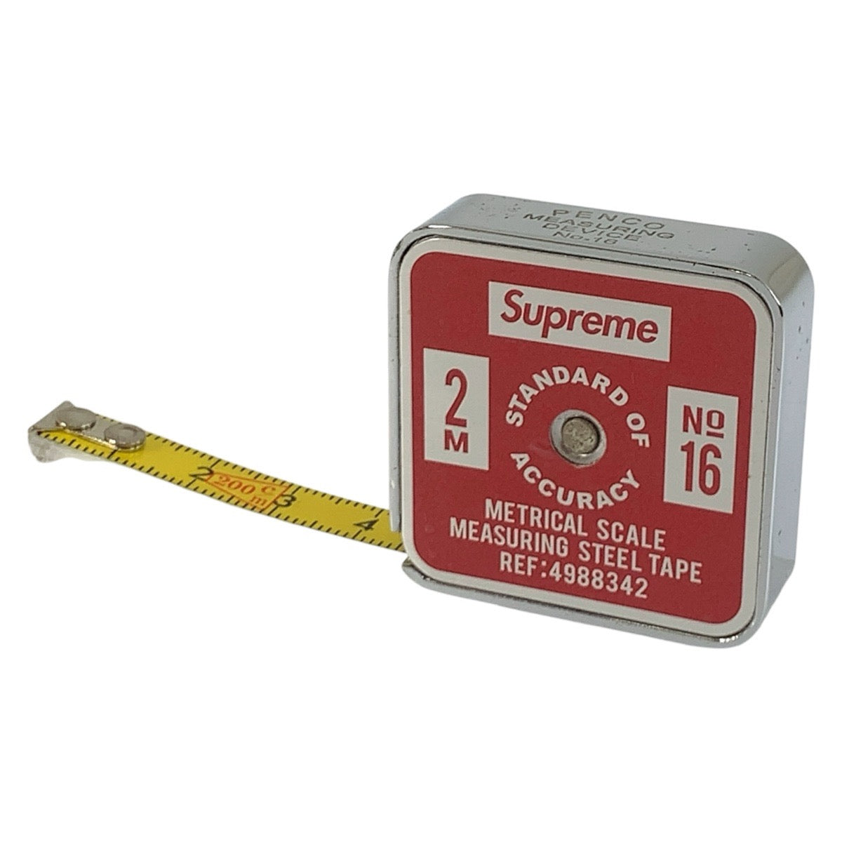 26444
Supreme シュプリーム Penco Tape Measure レッド シルバー スチール メジャー 巻尺 メンズ ABP