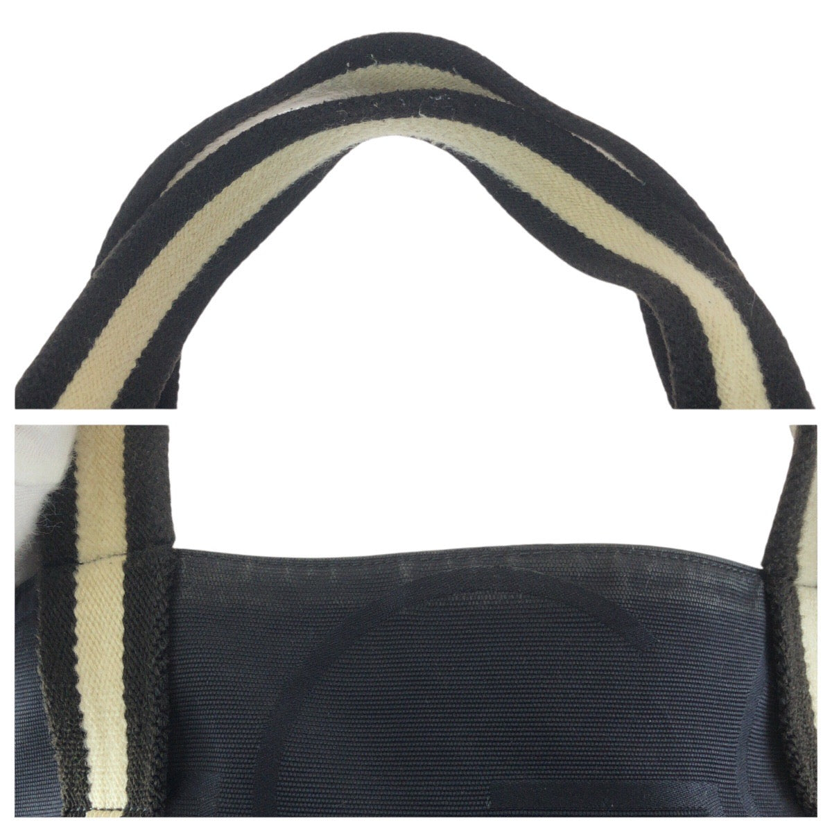 26455
GUCCI グッチ Gロゴ ブラック ホワイト キャンバス 123439 トートバッグ ハンドバッグ メンズ B28