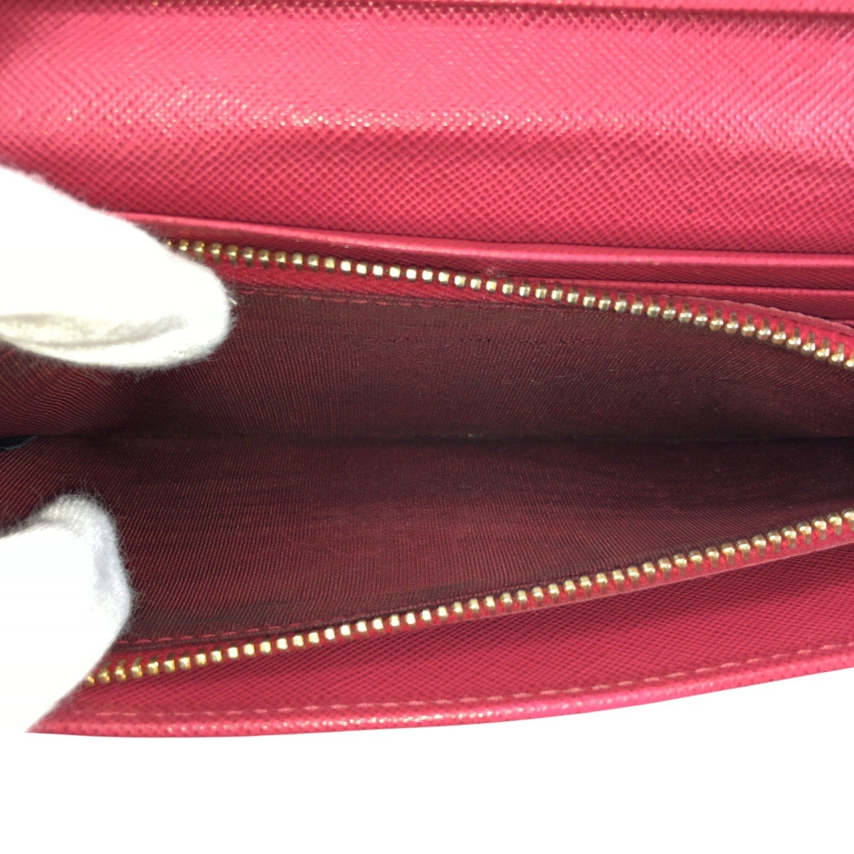 26457
PRADA プラダ サフィアーノ リボン ピンク ゴールド金具 レザー 長財布 ロングウォレット レディース AB18
