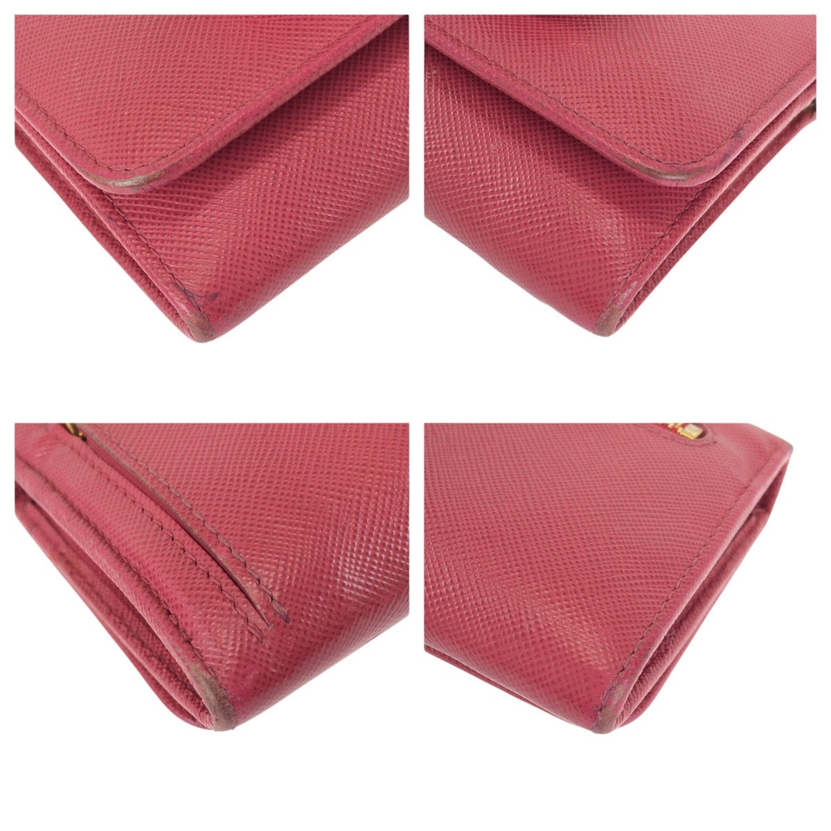 26457
PRADA プラダ サフィアーノ リボン ピンク ゴールド金具 レザー 長財布 ロングウォレット レディース AB18