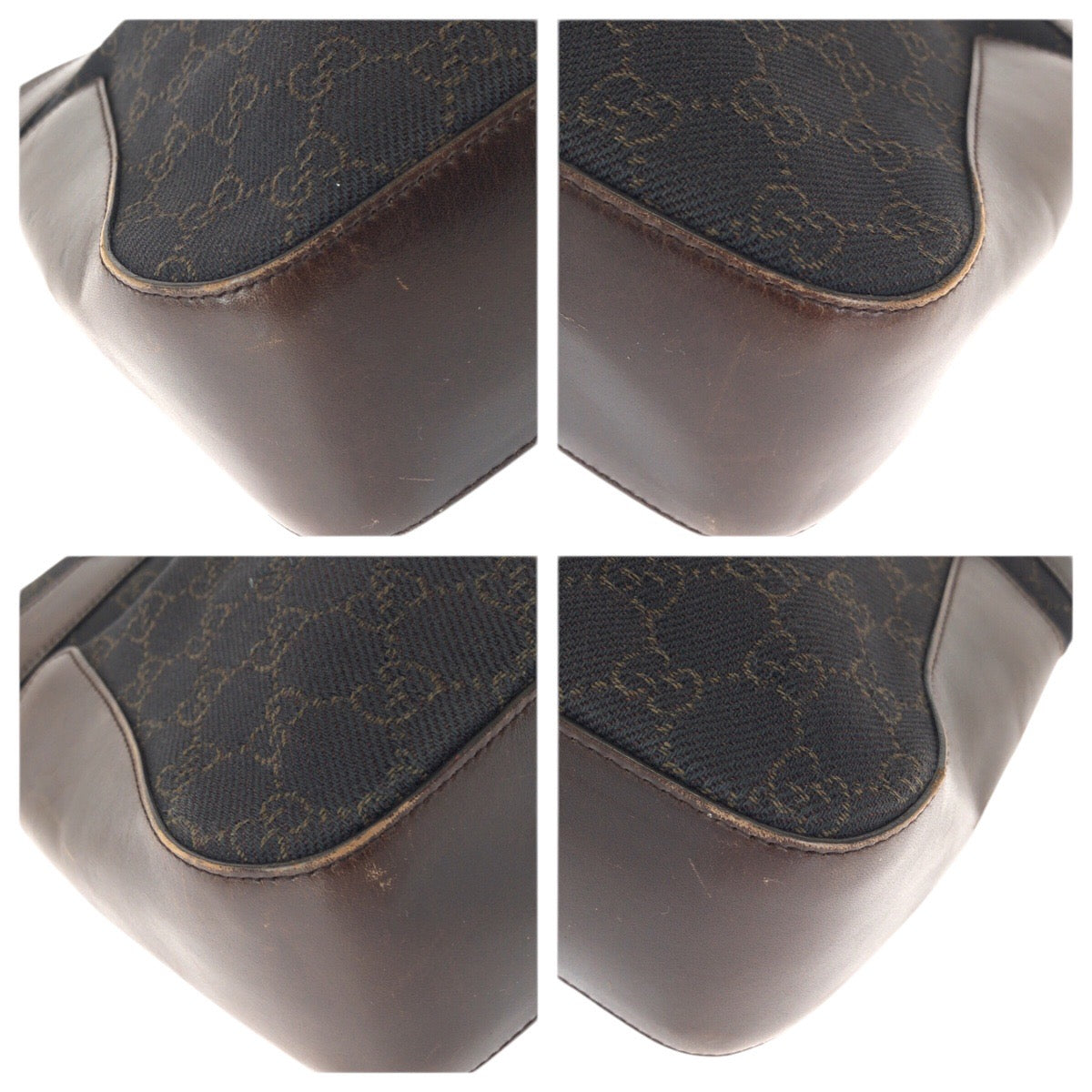 26459
GUCCI グッチ ダークブラウン シルバー金具 GGキャンバス / レザー 73983 トートバッグ ハンドバッグ レディース AB30