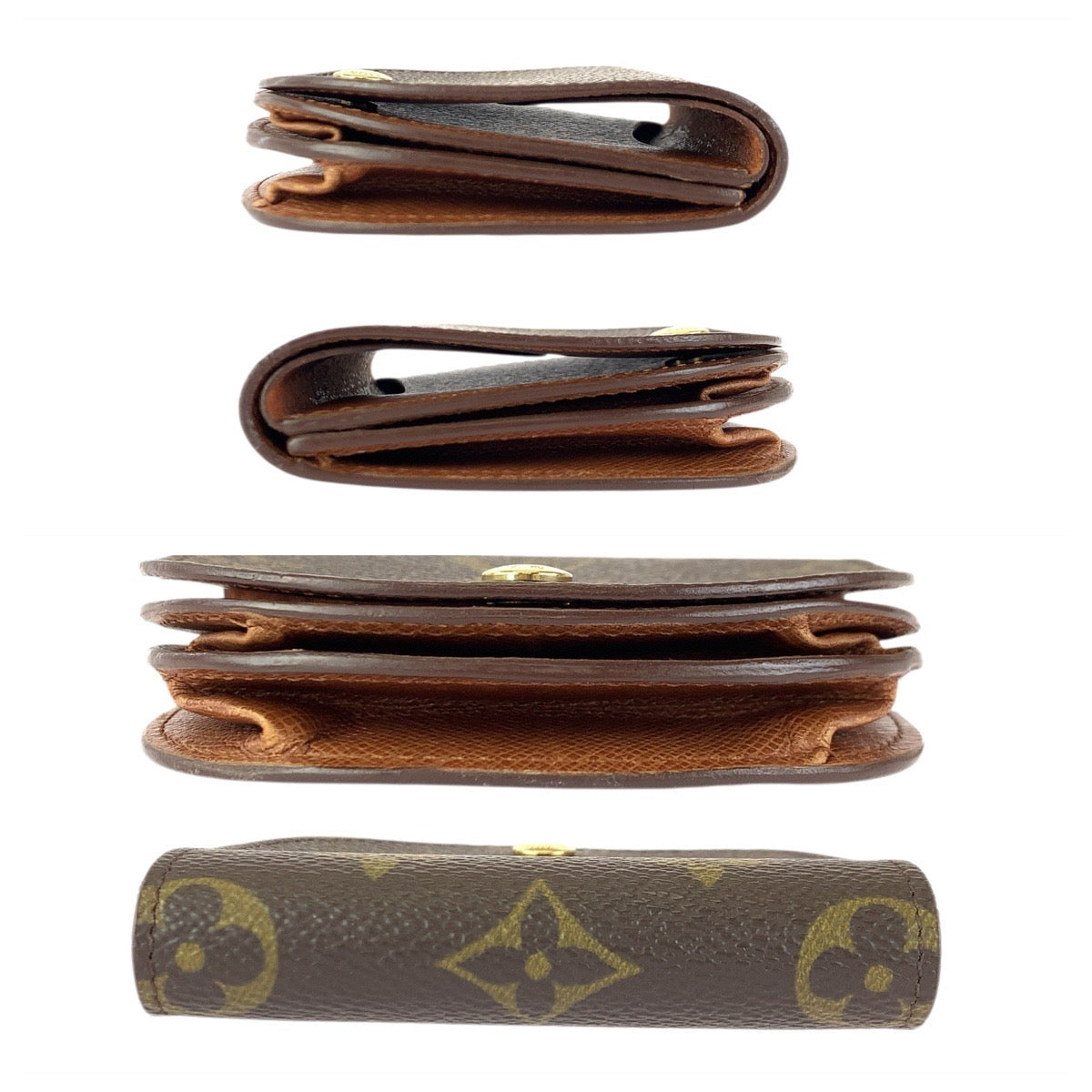 26461
LOUIS VUITTON ルイヴィトン モノグラム ポルトモネ グゼ ブラウン ゴールド金具 PVC M61970 コインケース 小銭入れ 男女兼用 レディース AB16