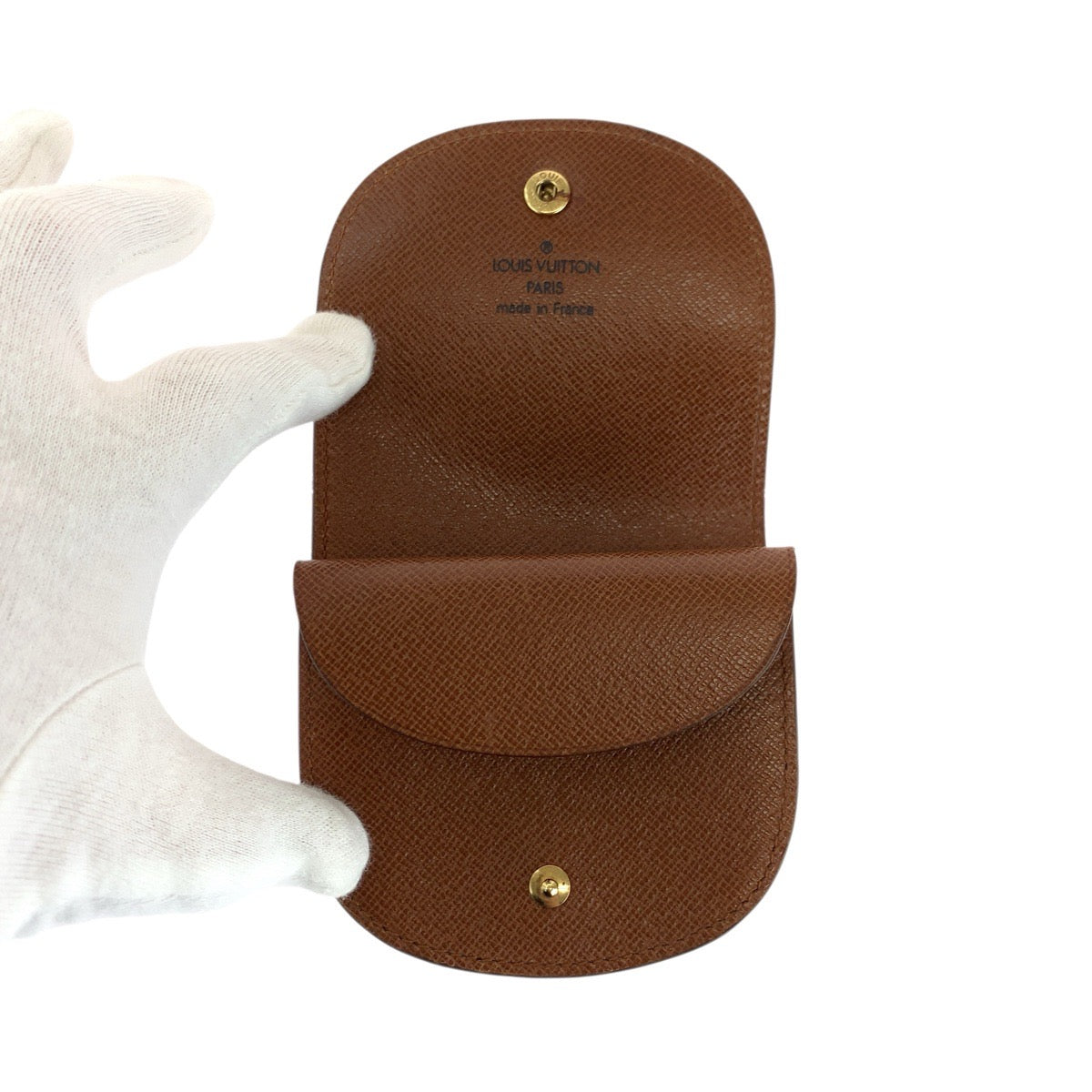 26461
LOUIS VUITTON ルイヴィトン モノグラム ポルトモネ グゼ ブラウン ゴールド金具 PVC M61970 コインケース 小銭入れ 男女兼用 レディース AB16