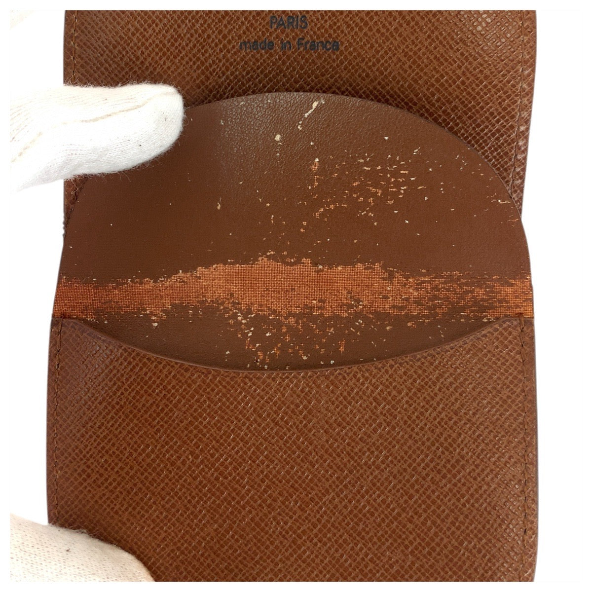 26461
LOUIS VUITTON ルイヴィトン モノグラム ポルトモネ グゼ ブラウン ゴールド金具 PVC M61970 コインケース 小銭入れ 男女兼用 レディース AB16